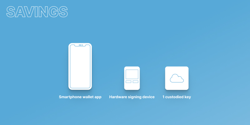 Smartphone key, hardware signer, and a custodied key